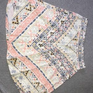 aztec printed skirt